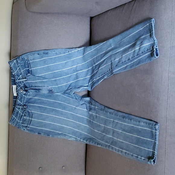 pacsun jeans women’s size 27 blue white Mom jean vertical stripes - Picture 5 of 16